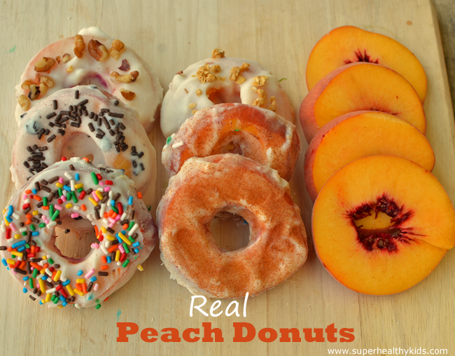 Real peach donuts