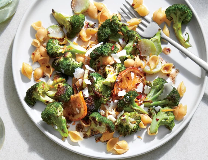 broccoli and lemon loaded pasta
