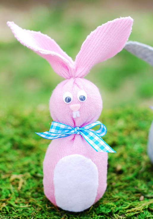 Cute Easter bunny sock