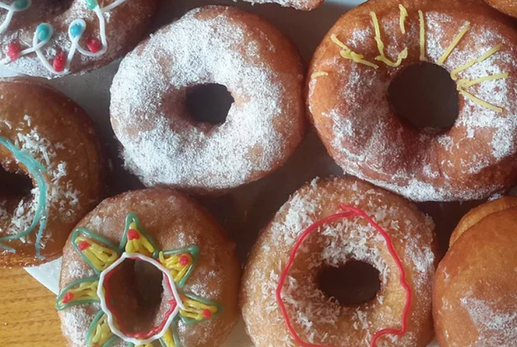 crispy creamy doughnuts