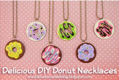 delicious DIY donut necklace fun and colorful accessory for kids