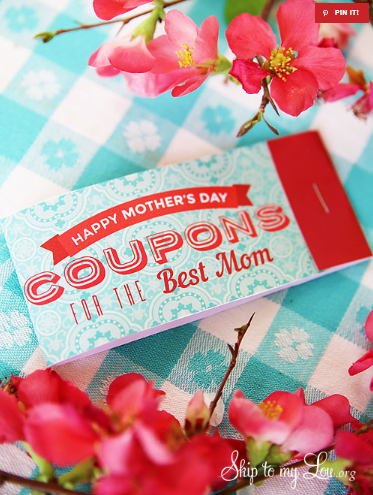 Mothers day coupons beautiful free printable holiday gift