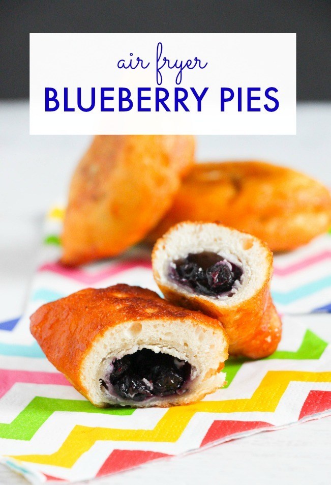 Air fryer blueberry pies
