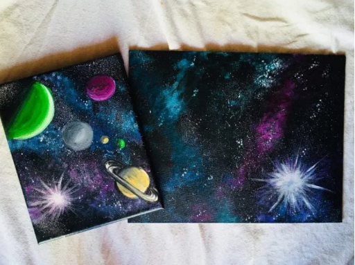 How To Paint A Galaxy With Acrylics Craft Projects For Kids