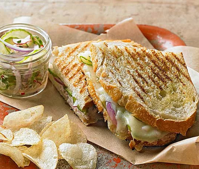 Cuban Panini with Quick Pickles An Easy To Prepare And Delicious Sandwich Recipe