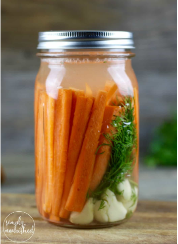 delicious fermented carrots with dill healthy boost of gut-friendly probiotics