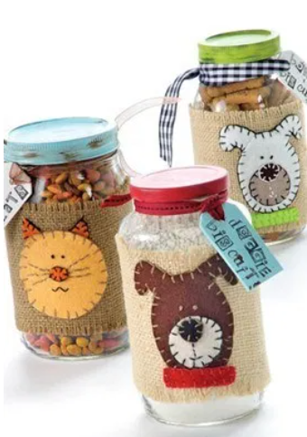 treat jars filled with yummy treats for your pets