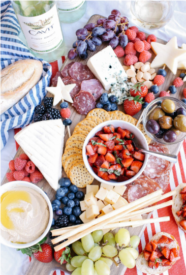 An ultimate patriotic cheeseboard for the summer holiday