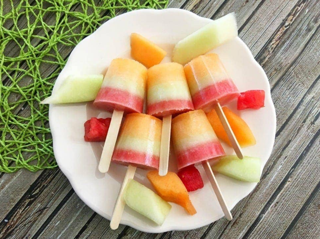 A tasty and nutritious melon popsicle recipe treat for the warm weather