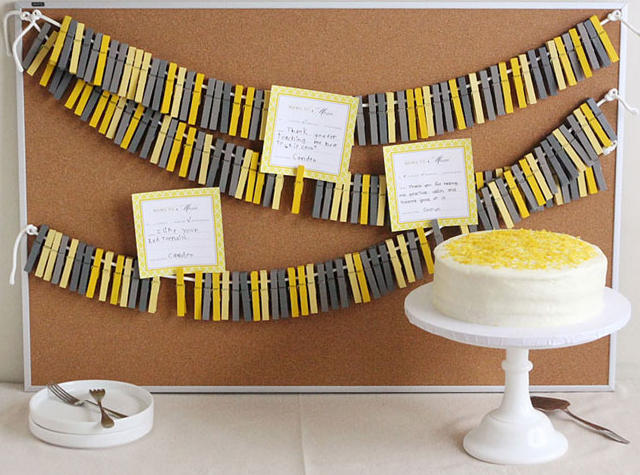 DIY Clothespin Backdrop project for Mothers Day
