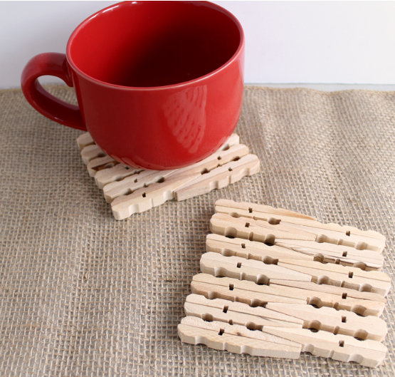 DIY Clothespin Trivets super easy and useful fun kids craft
