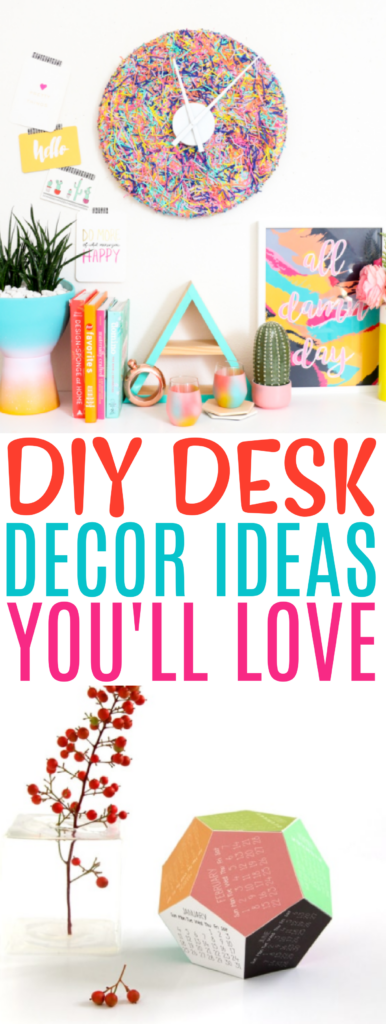 DIY Desk Decor Ideas You'll Love roundup