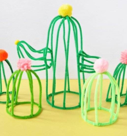 pipe cleaner crafts - cacti 