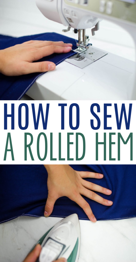 sew a rolled hem tutorial