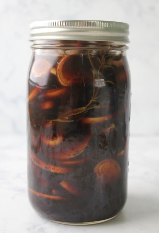 pickled apples in balsamic recipe for the autumn