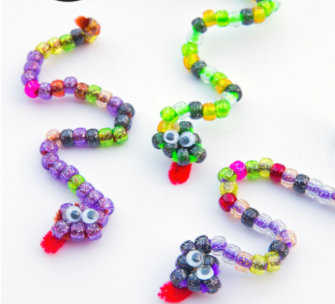 pipe cleaner beaded snake