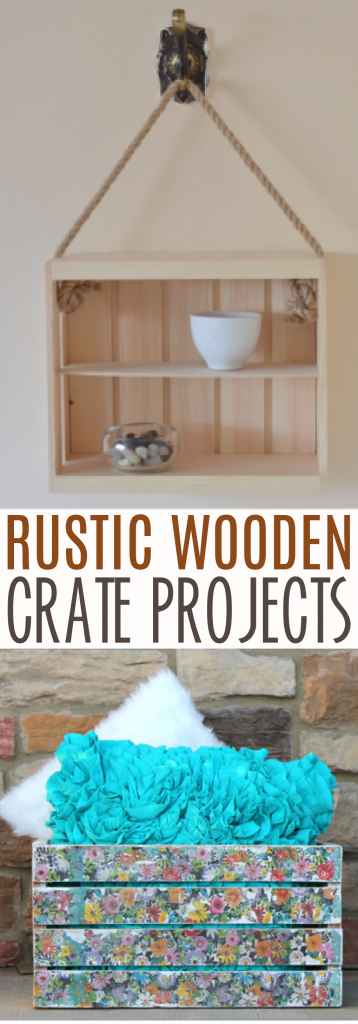 Rustic wooden crate projects roundup