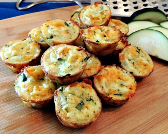 Delicious zucchini puffs