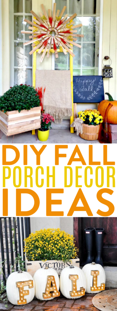 DIY Fall Porch Decor Ideas roundup