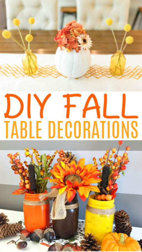 DIY Fall Table Decorations roundup