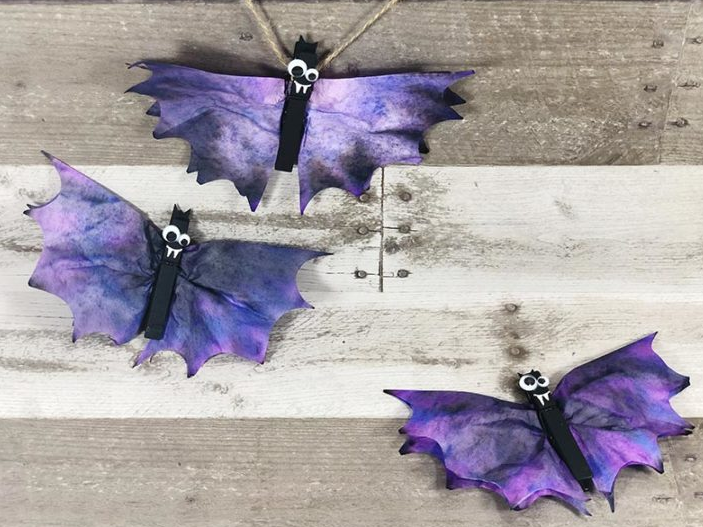 Halloween coffee filter bats