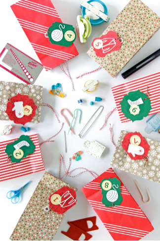 a knitters advent calendar colorful holiday cricut craft