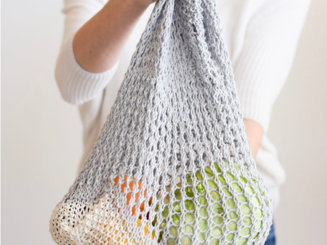 How To Knit A Market String Bag Alternative To Plastics