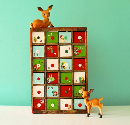 cute diy vintage soda crate advent calendar holiday craft
