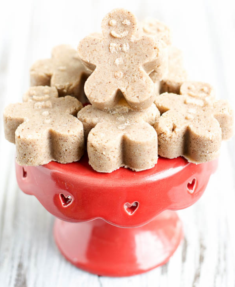 Homemade gingerbread sugar scrub cubes under $5 Christmas gift