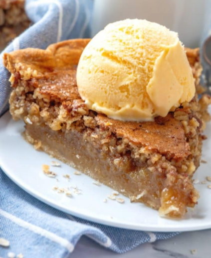 oatmeal pie is a delicious alternative to pecan pie