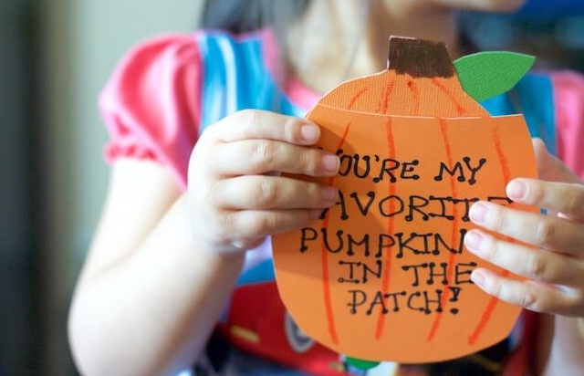 pop-up photo pumpkin card crafts for kids