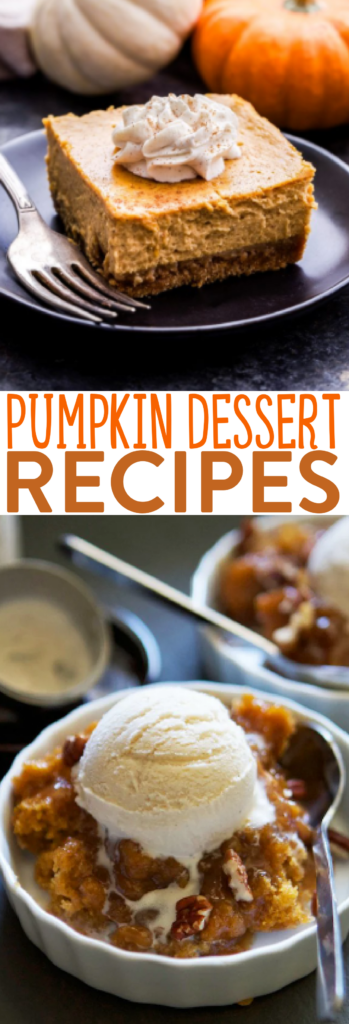 Pumpkin Dessert Recipes roundup