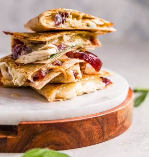 turkey leftovers quesadilla-style recipe for thanksgiving