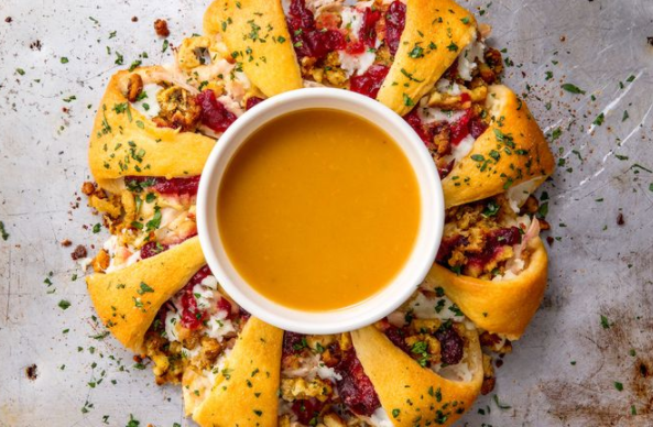 crescent roll stuffed delicious thanksgiving leftovers 