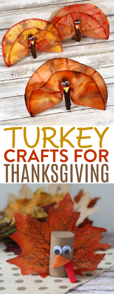 Turkey Crafts for Thanksgiving Roundup
