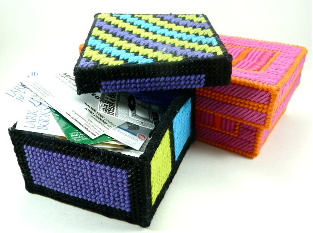 Homemade easy to make colorful crafty storage boxes 