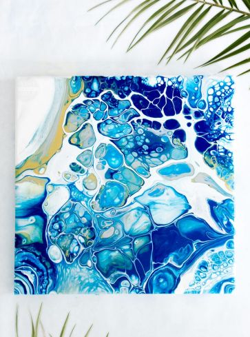 EASY ART WITH ACRYLIC POURING PROJECT