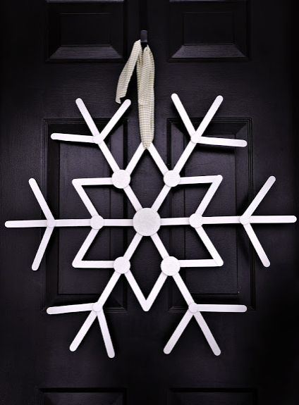 Let it snow wreath for the holiday
