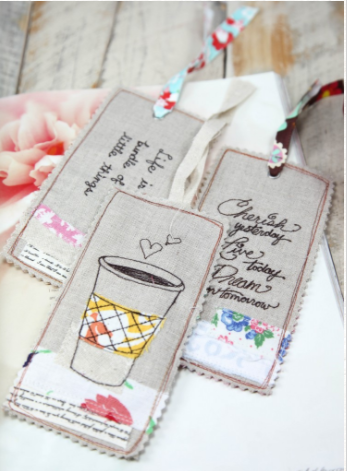 An adorable linen bookmarks 