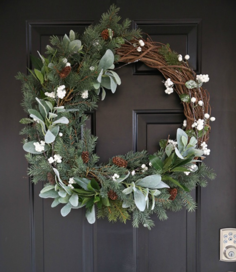 How to make a rustic farmhouse wreath outdoor holiday decor