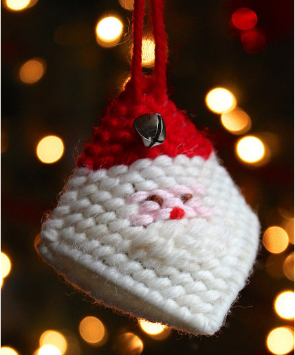 Squeeze Santa's cheek ornament Christmas holiday decor