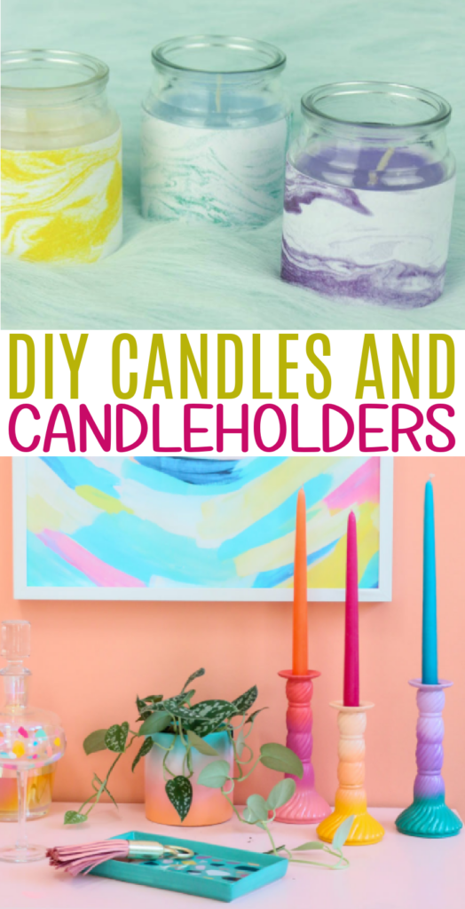 DIY Candles and Candleholders Roundup