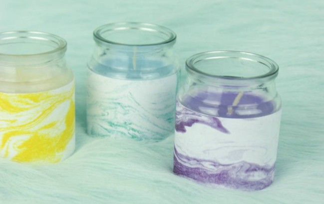 DIY MARBLE CANDLES- URBAN OUTFITTERS INSPIRED TEEN ROOM DECOR