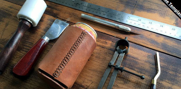 leather can koozie