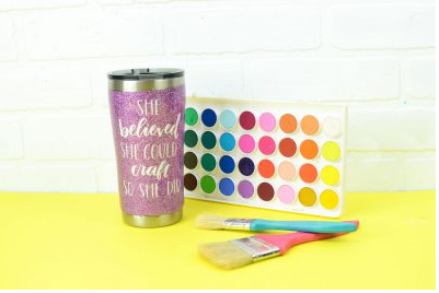 DIY Perfect Glitter Tumbler Craft Project