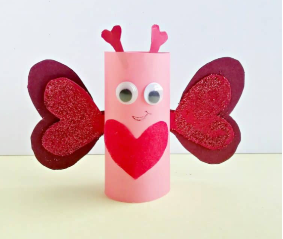 Valentine's day butterfly craft