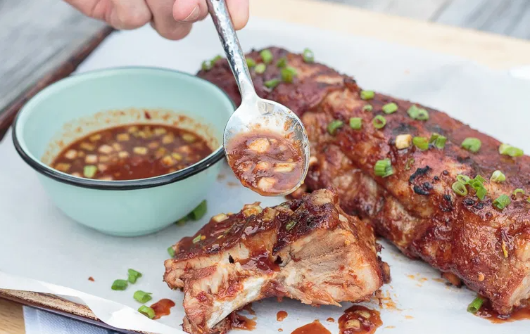 Asian maple chili garlic grilled baby back ribs our dads will surely love