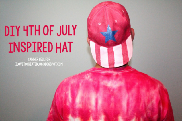 Homemade 4th of july inspired ha holiday craft project