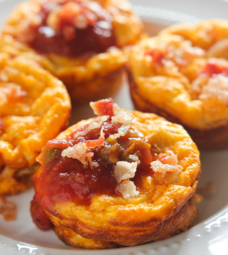 Egg muffins that are perfect for breakfast in bed on Mother's Day.