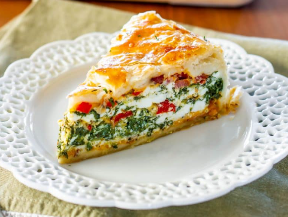 Spinach Ricotta Brunch Bake perfect casserole to make for Mother's day brunch